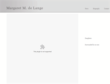 Tablet Screenshot of margaretmdelange.com